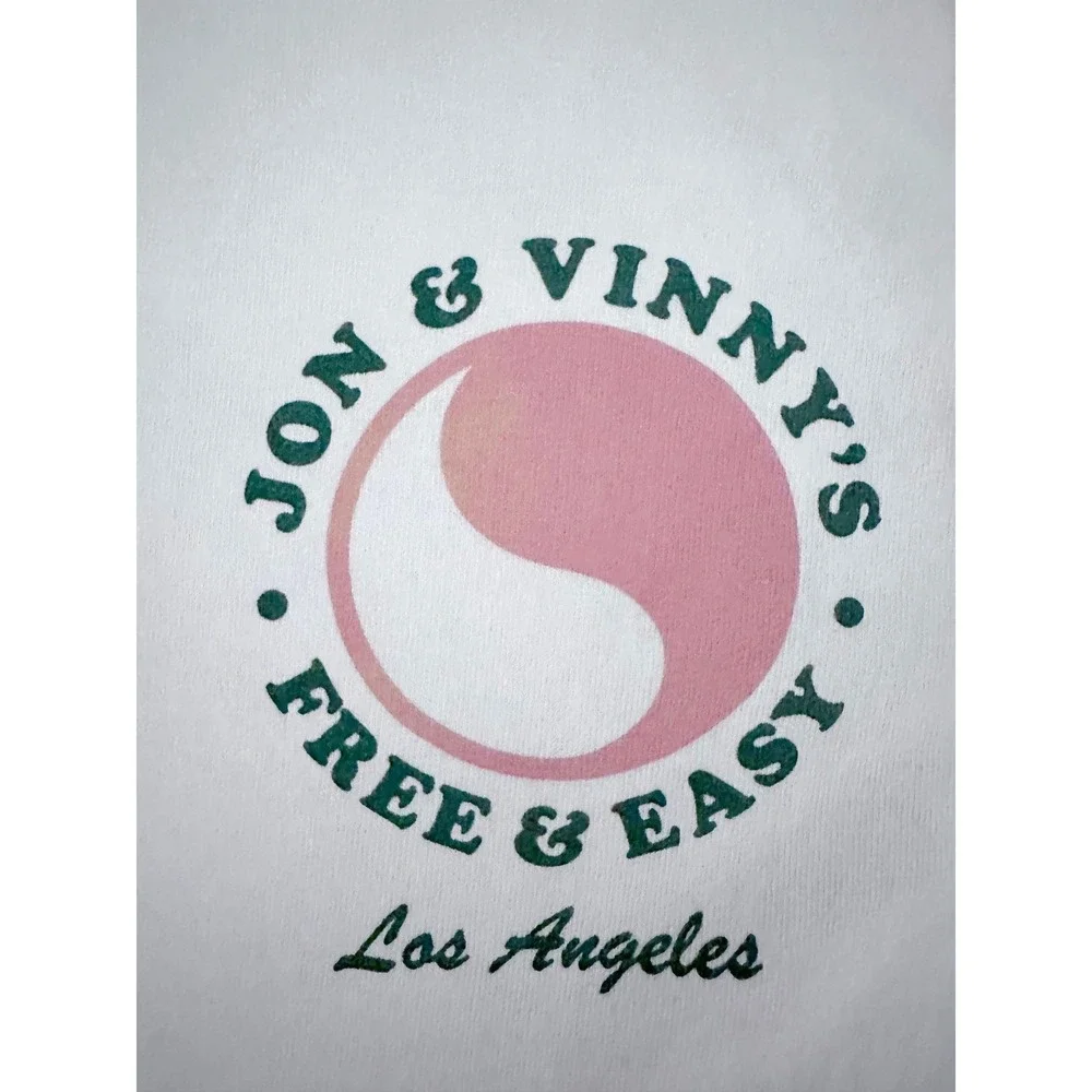 Free & Easy Jon & Vinny's Los Angeles T-Shirt White Mens Large L Streetwear - Picture 2 of 3